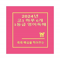 하루 6개 1등급 영어독해 (고1)